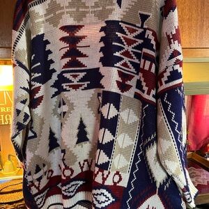 Tribal Pattern Sweater - Multicolor (Vintage Jessica Roberts)